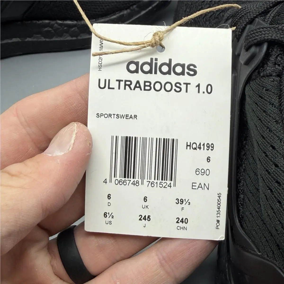 Adidas shoes - adidas UltraBoost 1.0 - UltraBoost - HQ4199 - Black (UPC: 4066748761524) 11