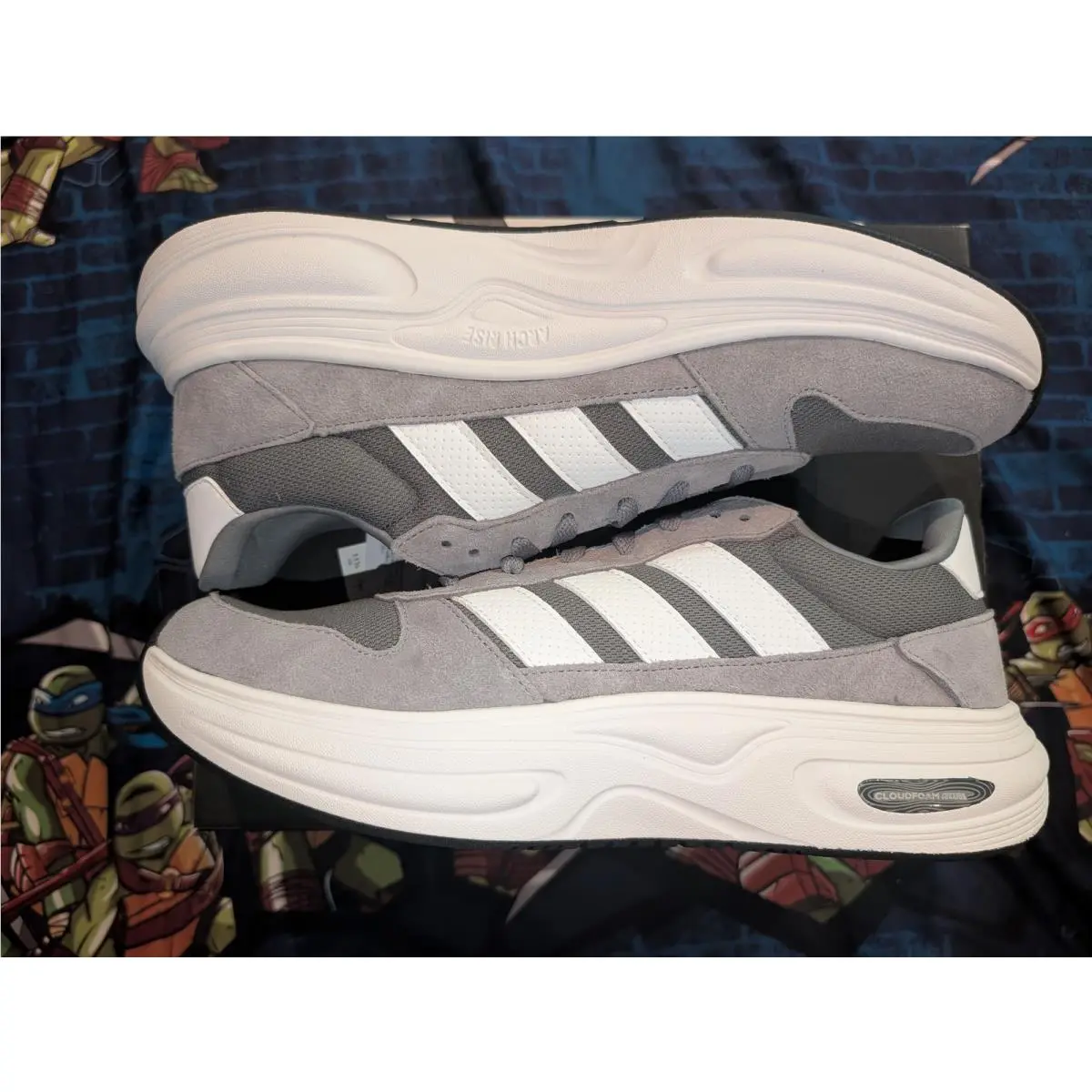 Cloudfoam Cuxxion 80S KJ4265 Mens Sneakers Sz 11.5 Gray by Adidas