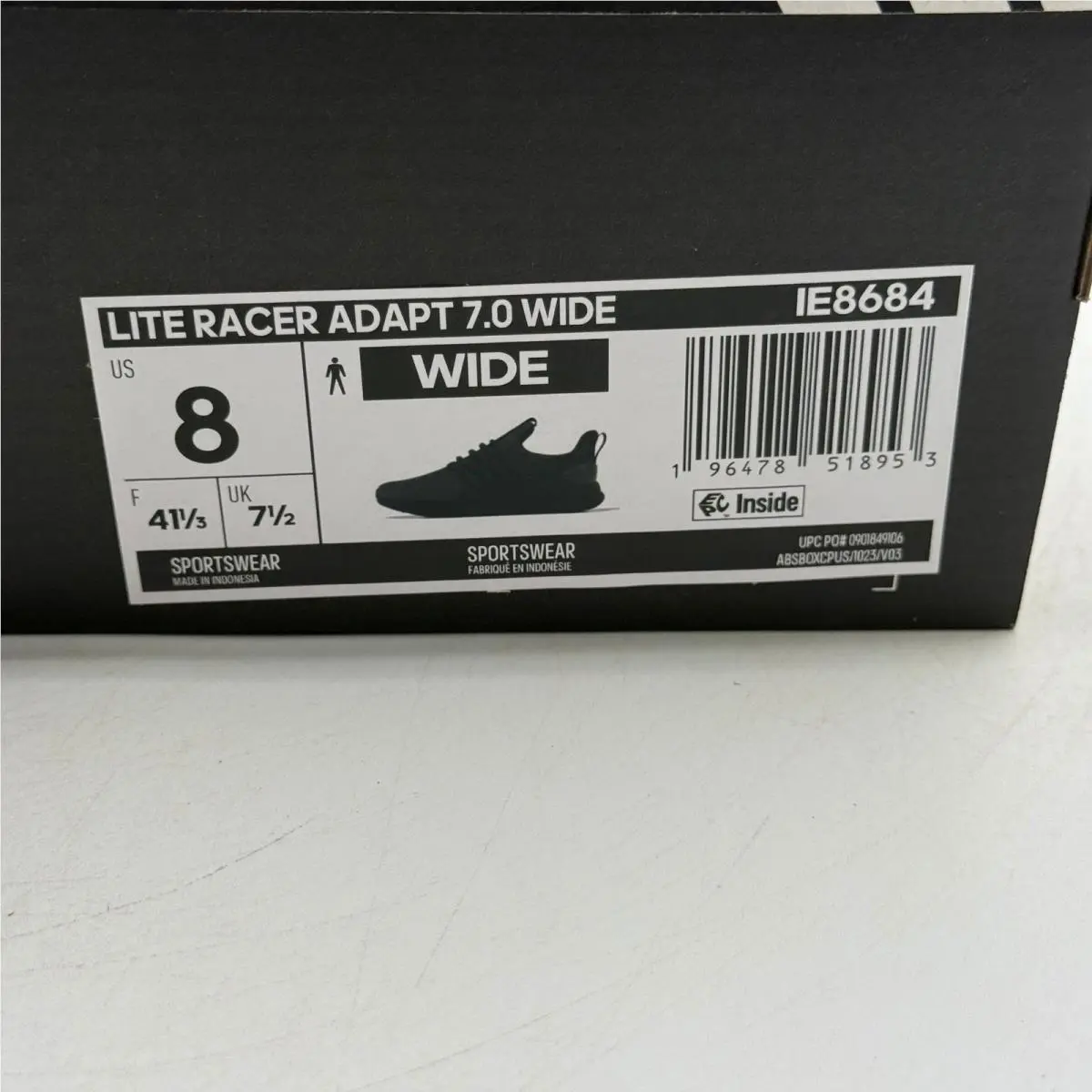 Adidas shoes - Lite Racer Adapt 7.0 Wide - Black 5