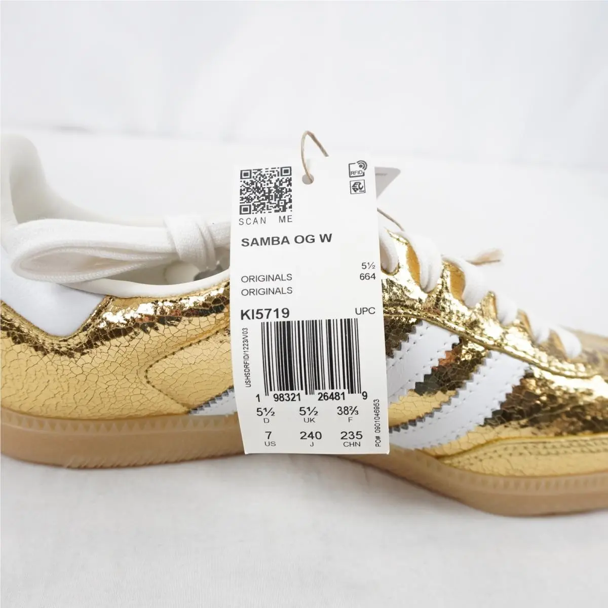 Adidas shoes - adidas Samba - Samba - KI5719 - Gold, way: Gold Metallic/White/Core White 7