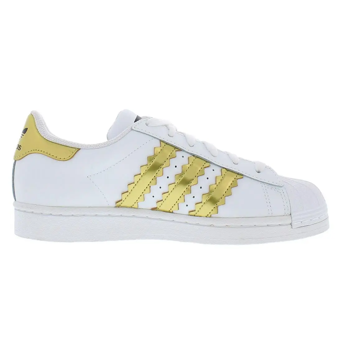 Adidas shoes - Footwear White/Gold/Core Black, Main: White (UPC: 194818600214) 1