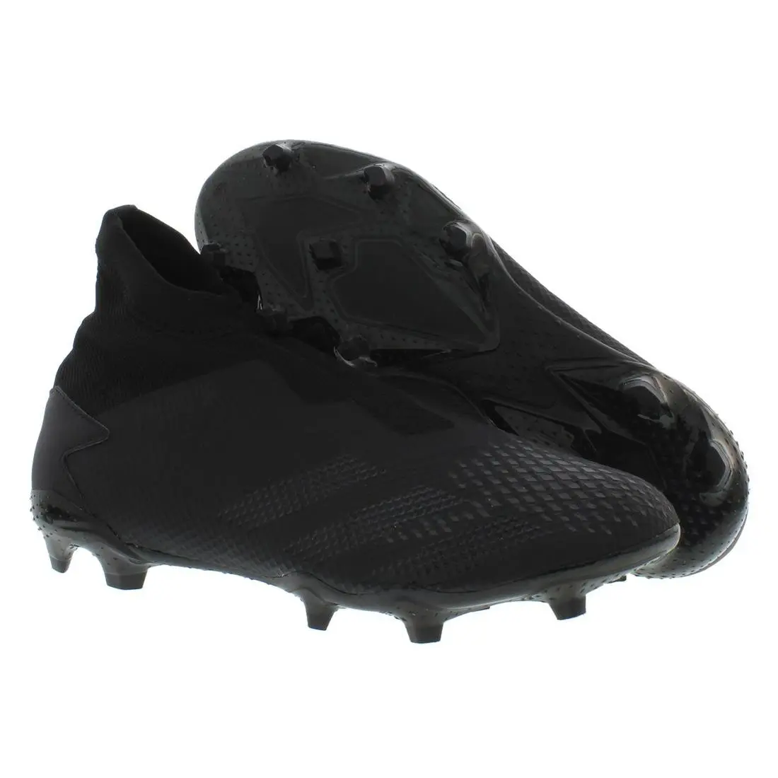 Adidas Predator 20.3 Laceless Firm Ground Mens Shoes Size 6 Color: Black/black