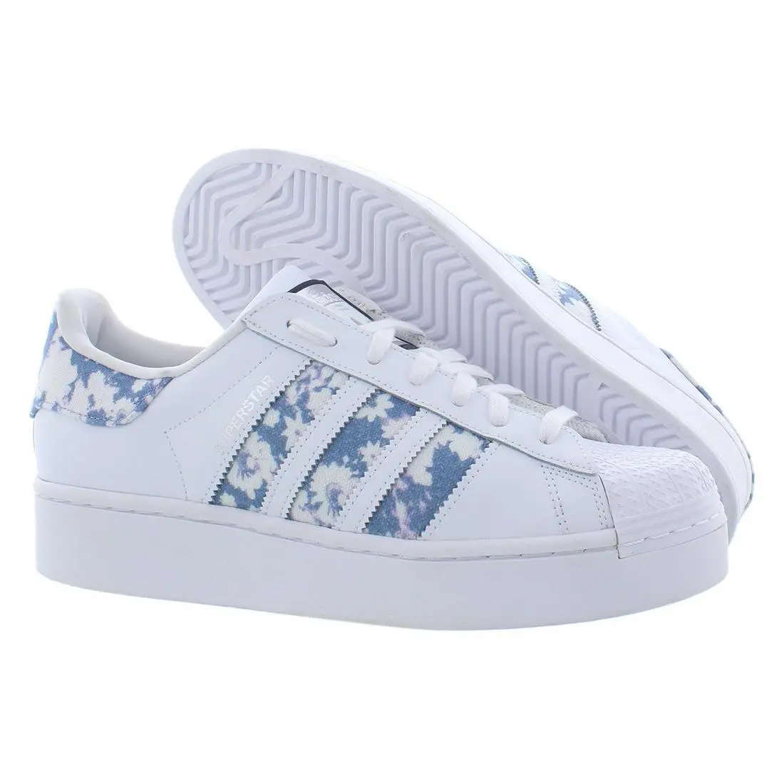 Superstar Bold Leather Womens Shoes Size 6 Color: Cloud White/ambient by Adidas