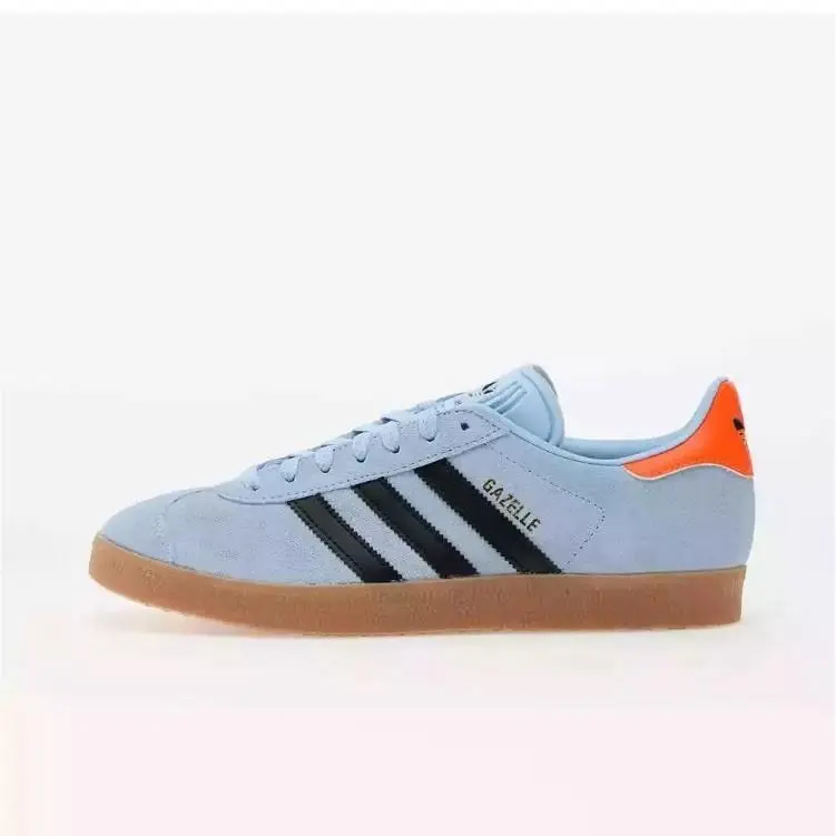 JI2076  Men`s Gazelle Clear Sky/core Black Size 9 by Adidas