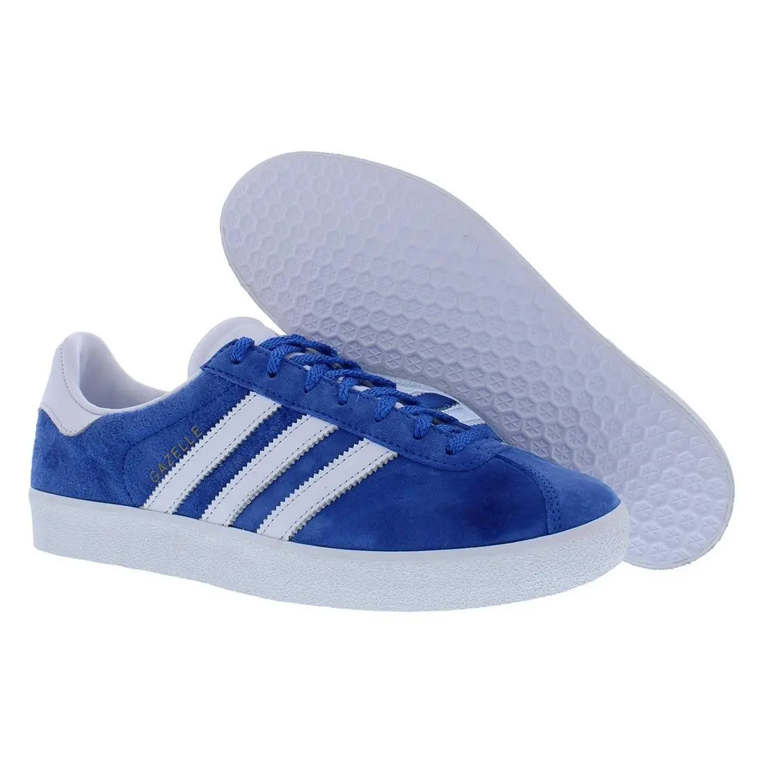 Gazelle 85 Suede Mens Shoes Size 14 Color: Blue Bird/cloud White/gold by Adidas