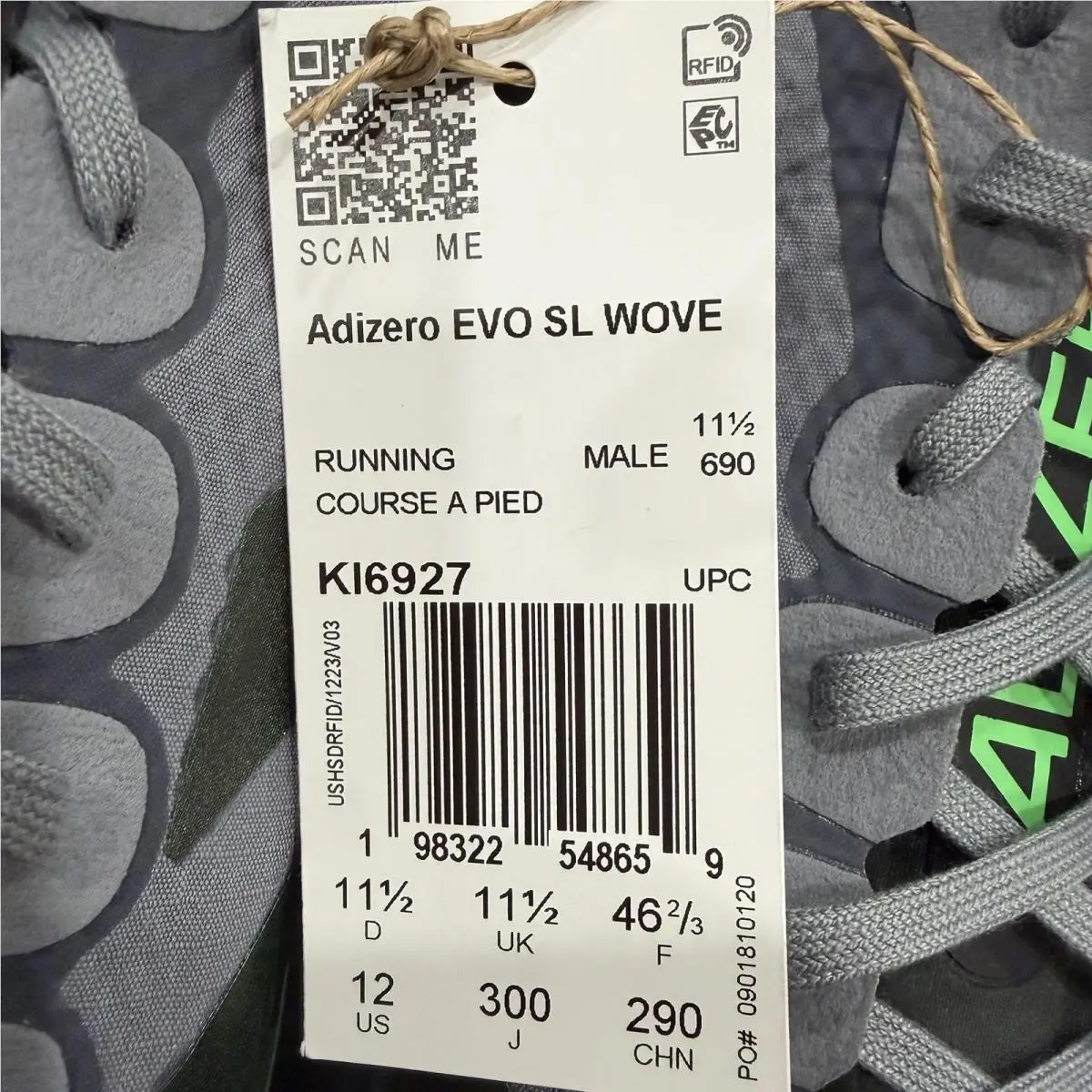 Adidas shoes - Adidas Adizero Evo - Adizero Evo - KI6927 - Gray 8