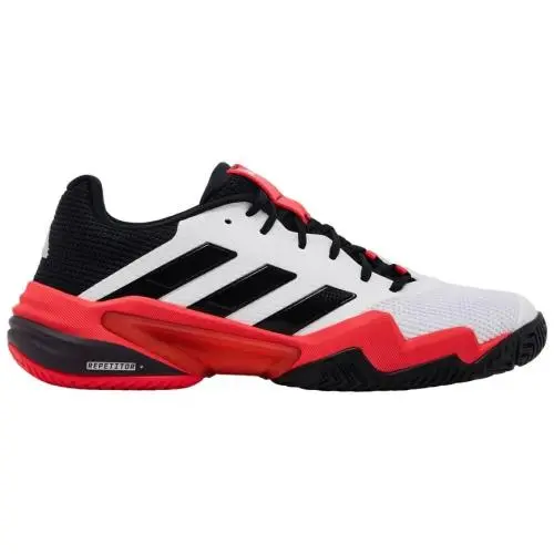 Adidas Barricade 13 Tennis Shoes Men`s Size 8.5 White/black/lucid Red