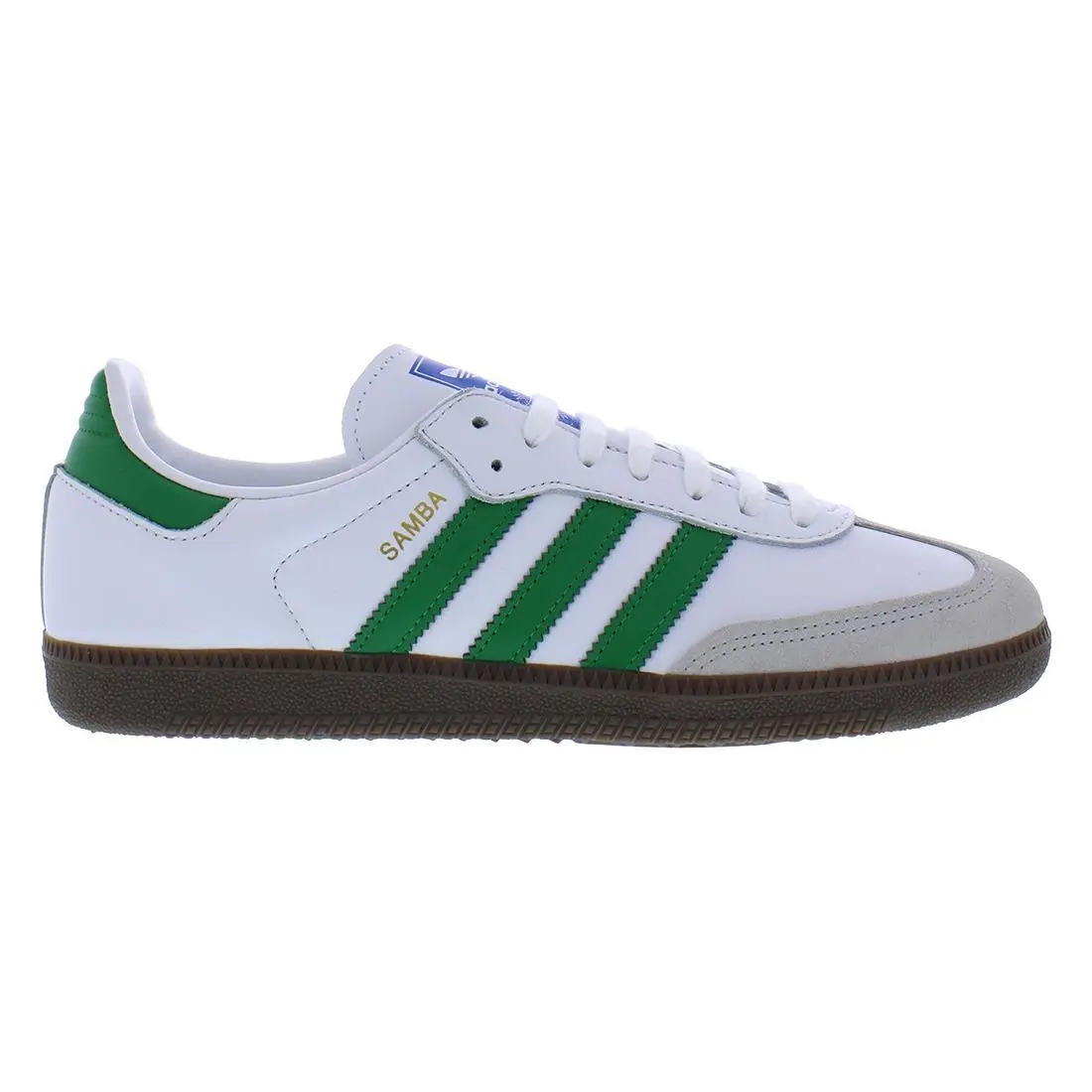 Samba OG Mens Shoes Size 6 Color: Cloud White/green/supplier Colour by Adidas