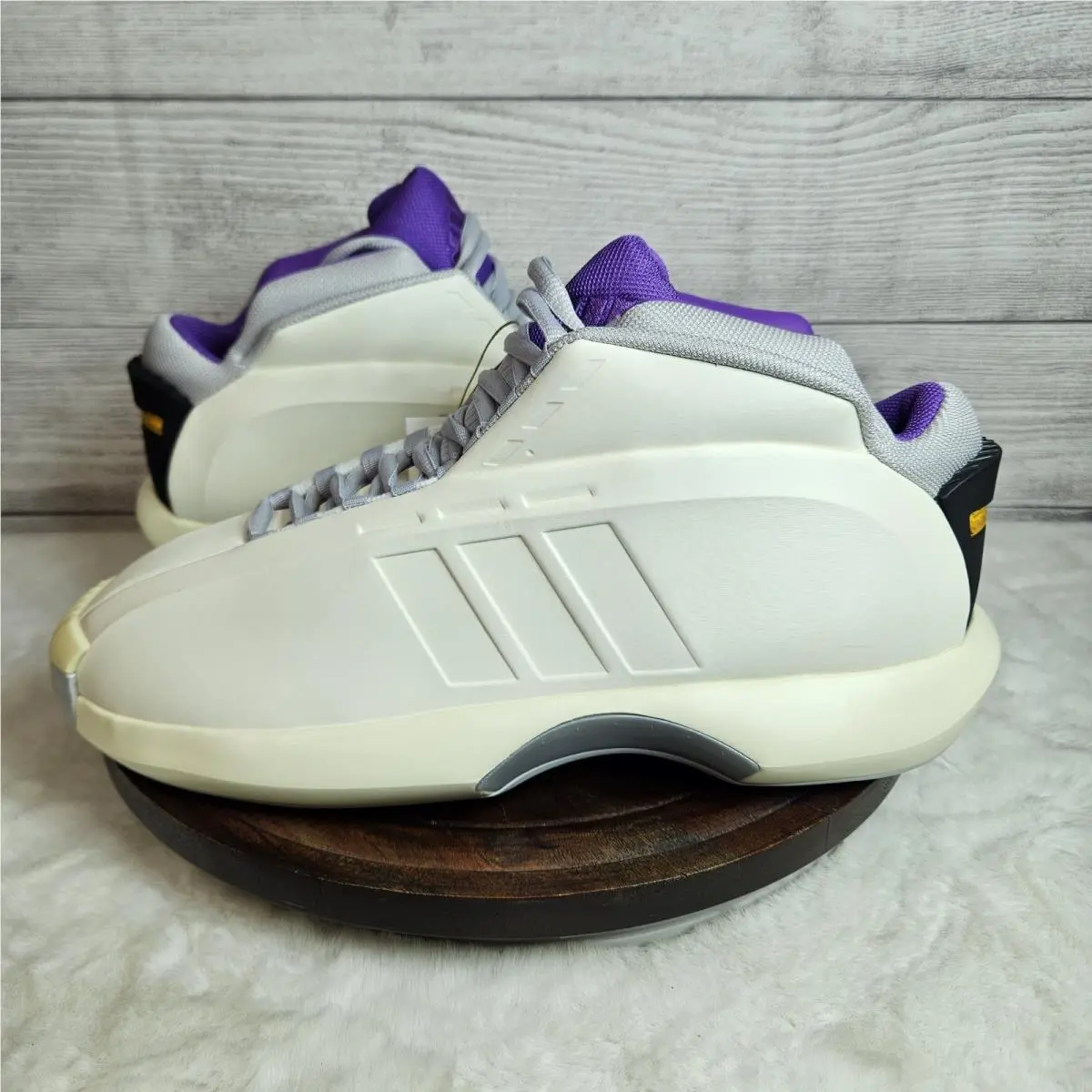 Size 11 -  Crazy 1 Cream White Active Purple by Adidas