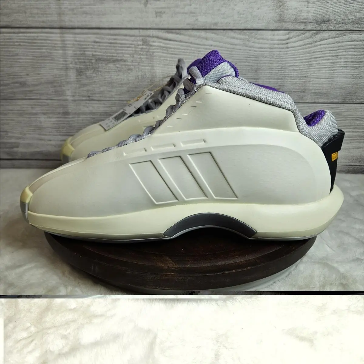 Adidas shoes - adidas Crazy 1 - Crazy - Ivory, Manufacturer: Cream White/Light Solid Grey/Active Purple 2