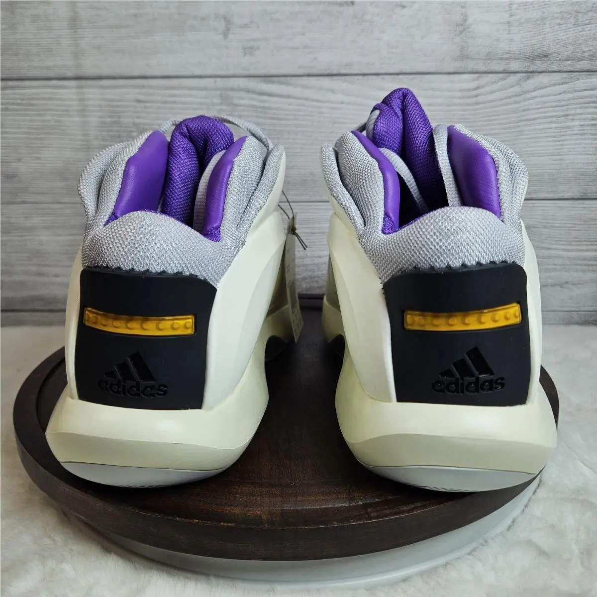 Adidas shoes - adidas Crazy 1 - Crazy - Ivory, Manufacturer: Cream White/Light Solid Grey/Active Purple 3