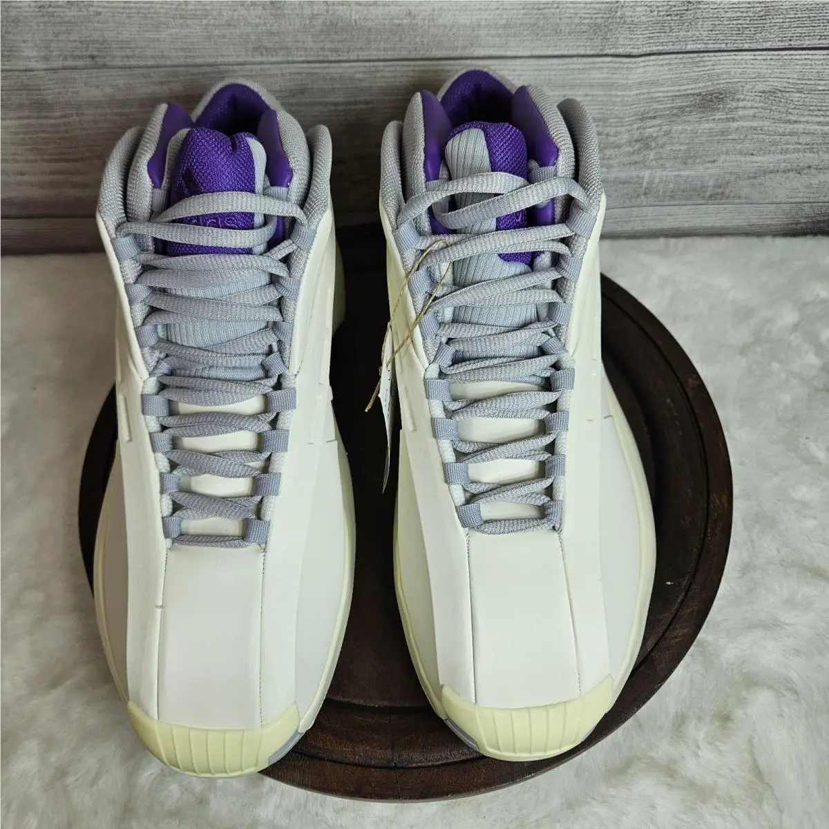 Adidas shoes - adidas Crazy 1 - Crazy - Ivory, Manufacturer: Cream White/Light Solid Grey/Active Purple 4