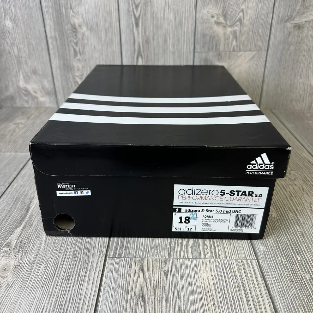 Adidas shoes - Adidas Adizero 5-Star 5.0 Mid Uncaged - AQ7816 - White (UPC: 0889138541148) 0