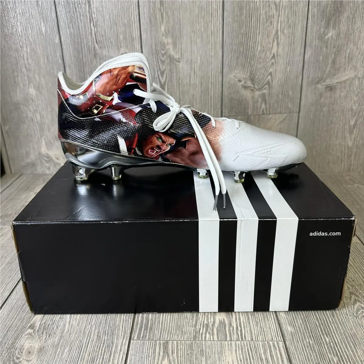 Adidas shoes - Adidas Adizero 5-Star 5.0 Mid Uncaged - AQ7816 - White (UPC: 0889138541148) 2