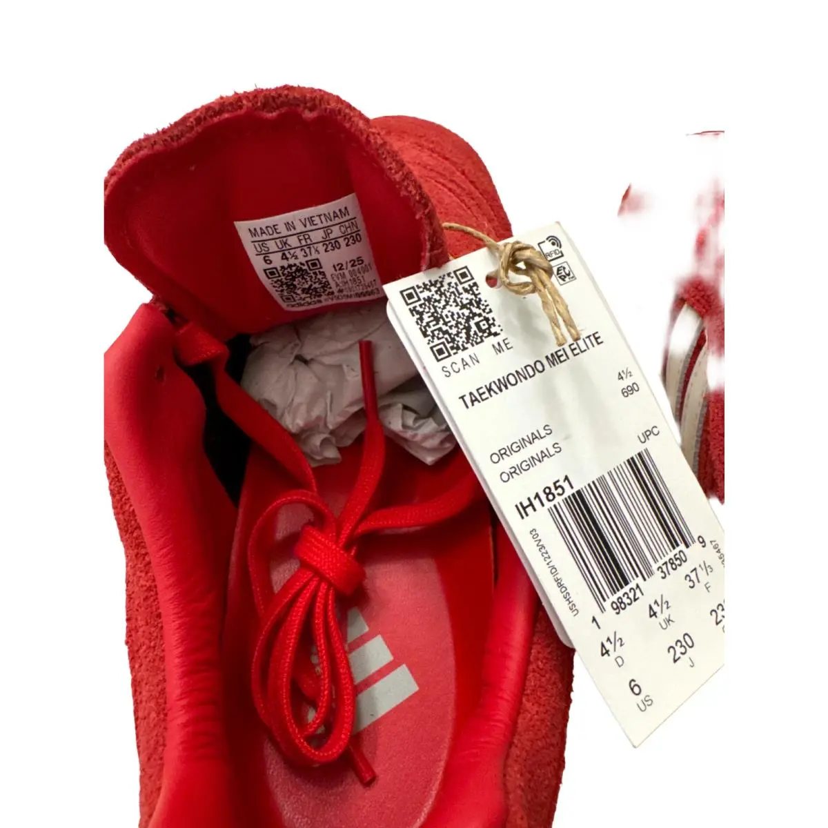 Adidas shoes - adidas Taekwondo - Taekwondo - IH1851 - Red (UPC: 198321378509) 1