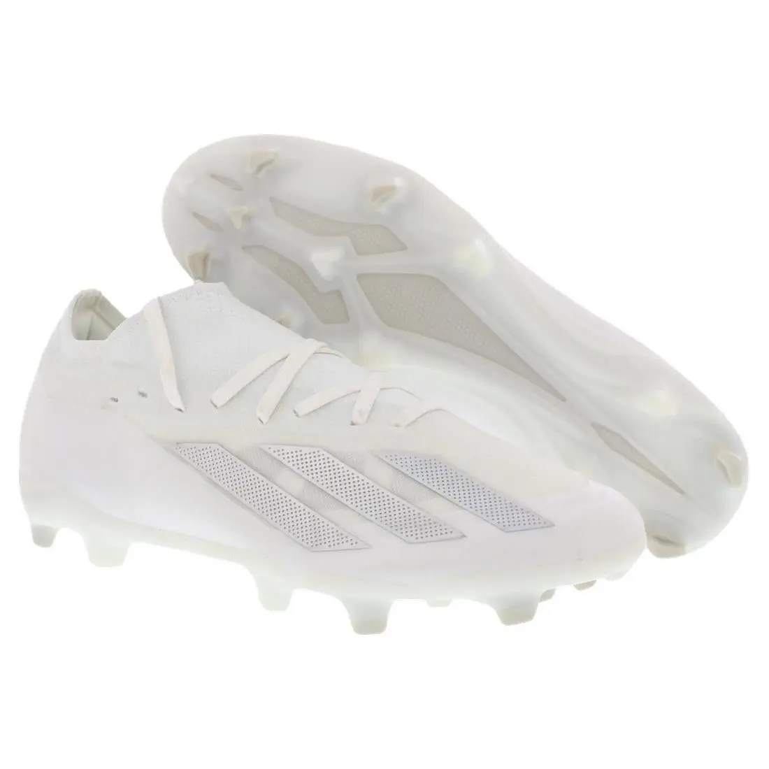 Adidas X Crazyfast Pro Firm Ground Unisex Shoes Size 6 Color: Footwear - Footwear White/Silver Metallic/Footwear White, Main: White