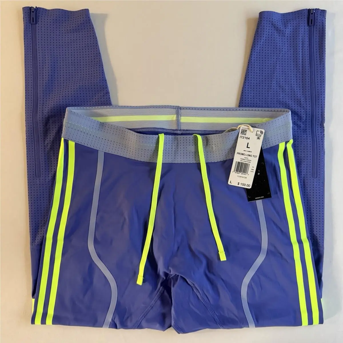 Adidas Adizero Pro Elite Long Tights Mens L Fitted Stretch Track Running Sprint