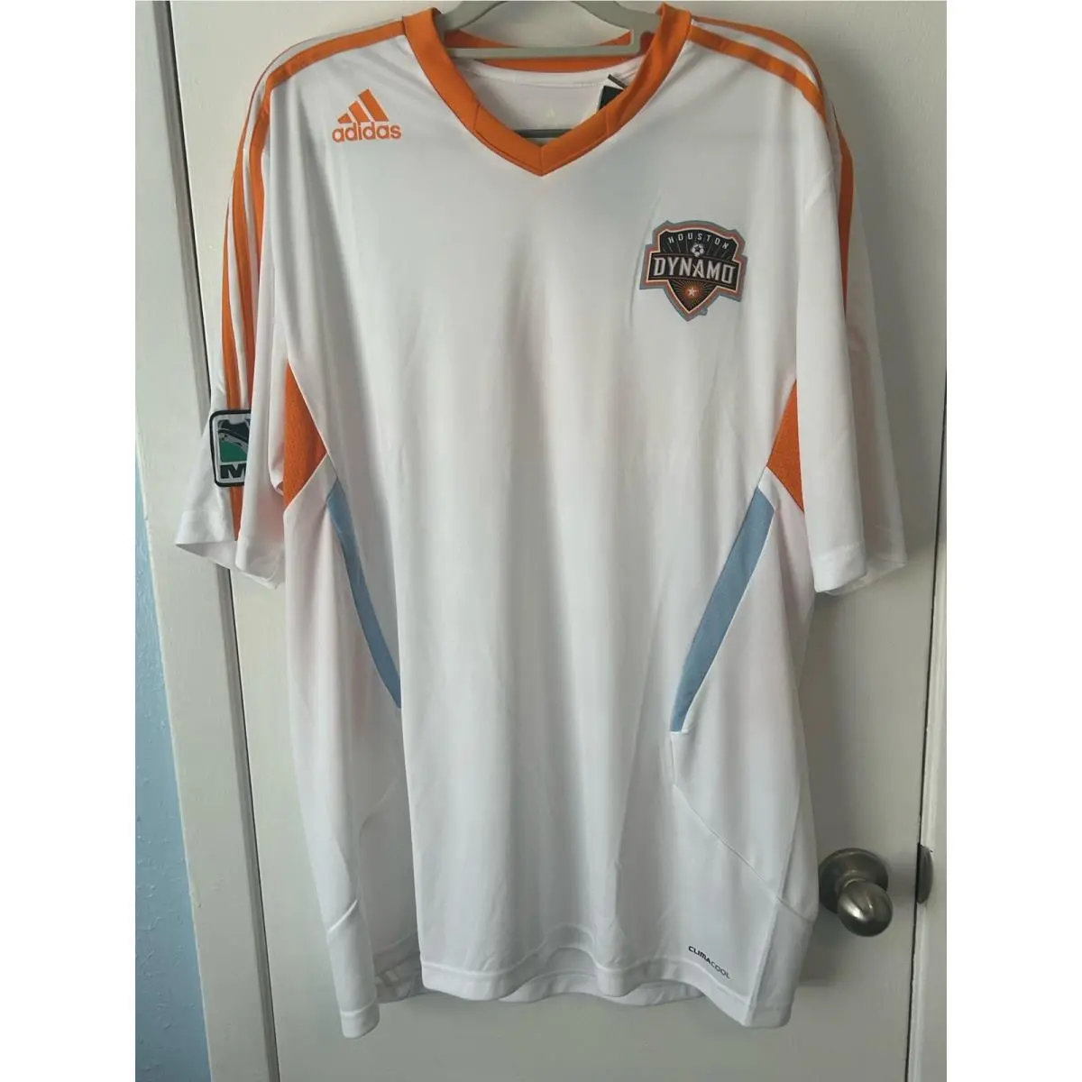 Houston Dynamo Mls Soccer Jersey XL Dry Fit Athletic Fifa World Cup by Adidas
