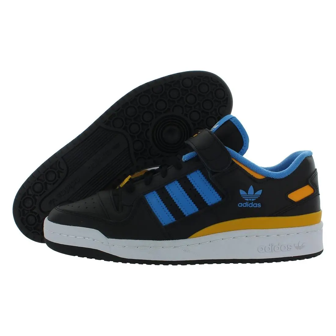 Forum Low Mens Shoes Size 14 Color: Core Black/pulse Blue/collegiate by Adidas