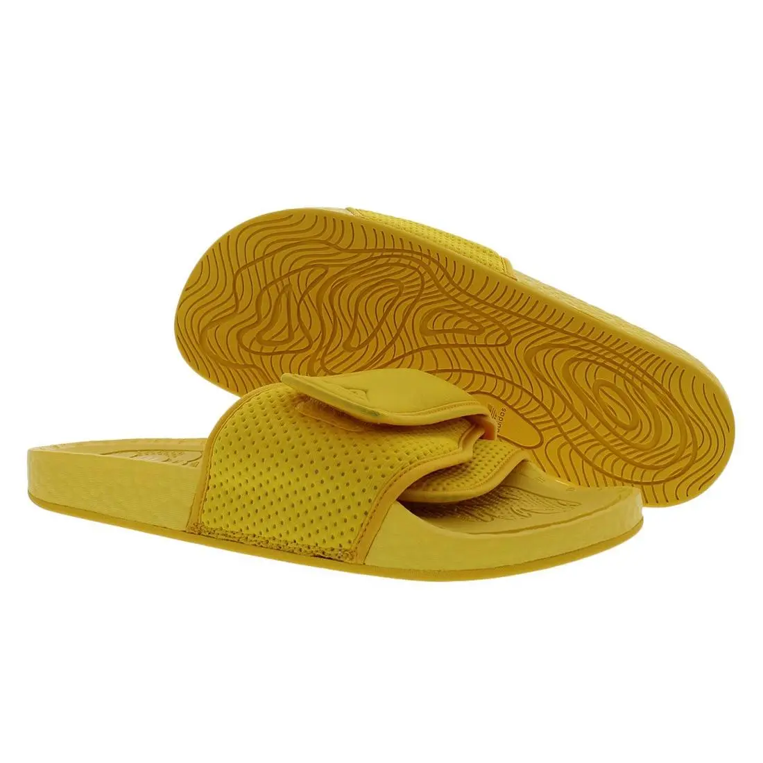 Chancletas HU Slide Unisex Shoes Size 8 Color: Bold Gold by Adidas