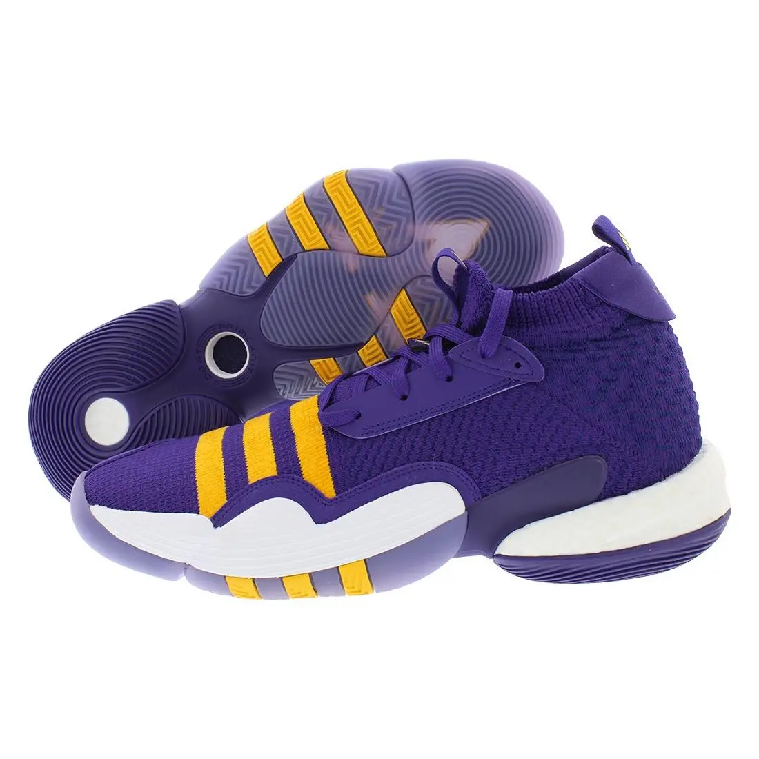 Adidas Trae Young 2 Mens Shoes Size 12.5 Color: Purple/gold/footwear White