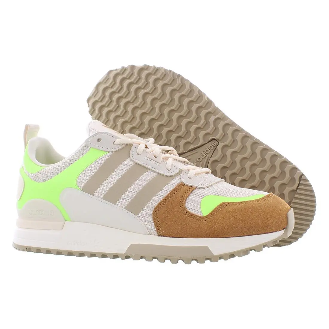 ZX 700 HD Mens Shoes Size 10 Color: Wonder White/beige Tone/signal Green by Adidas