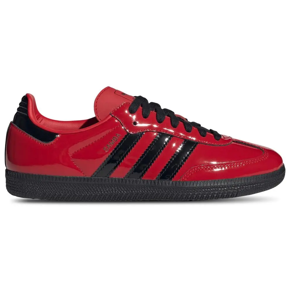 Adidas Originals Women`s 7 Patent Leather Samba Rare Better Scarlet IH3989