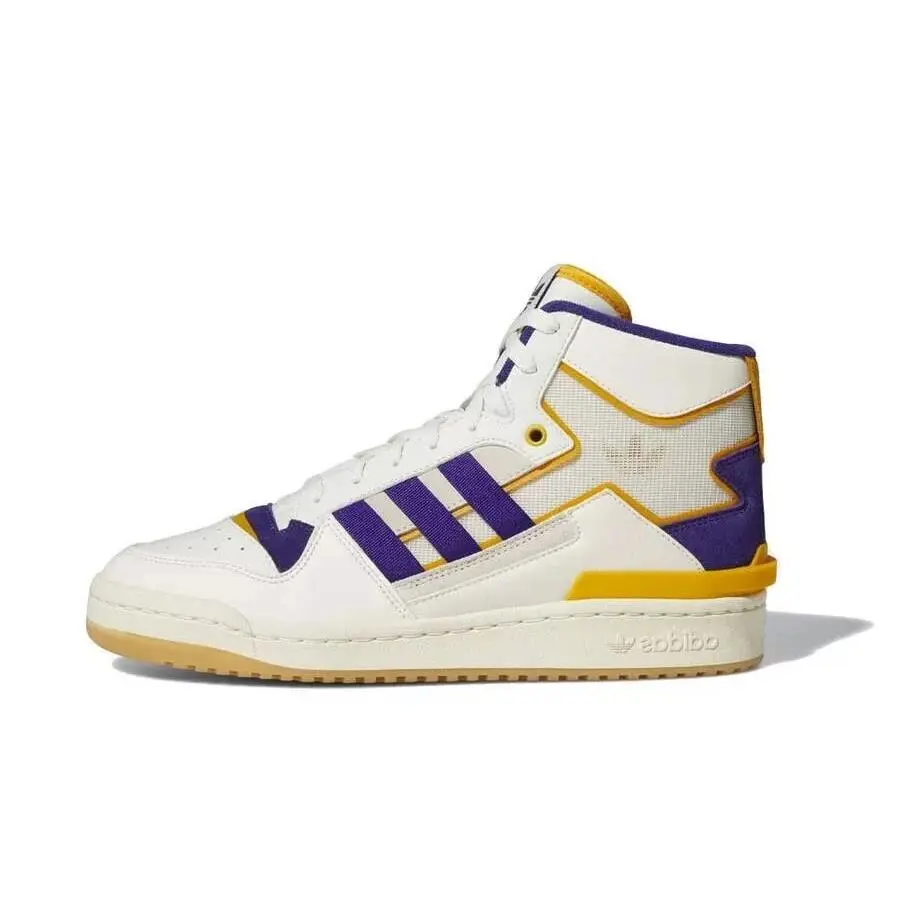 Adidas Forum Exhibit Mid 2 GX4119 Shoes White/purple/gold 9 1/2