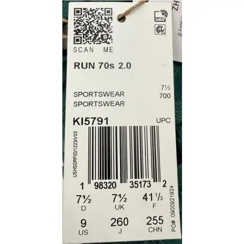 Adidas shoes - RUN 70S 2.0 - RUN - KI5791 - GREEN AND WHITE (UPC: 198320351732) 5