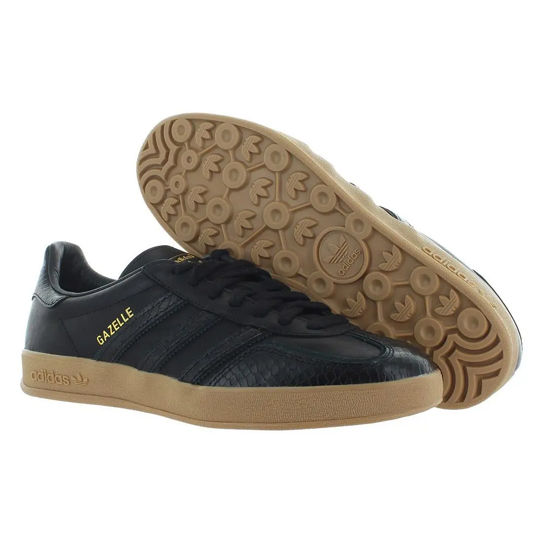 Adidas Gazelle Indoor Mens Shoes Size 7 Color: Black/gold/gum