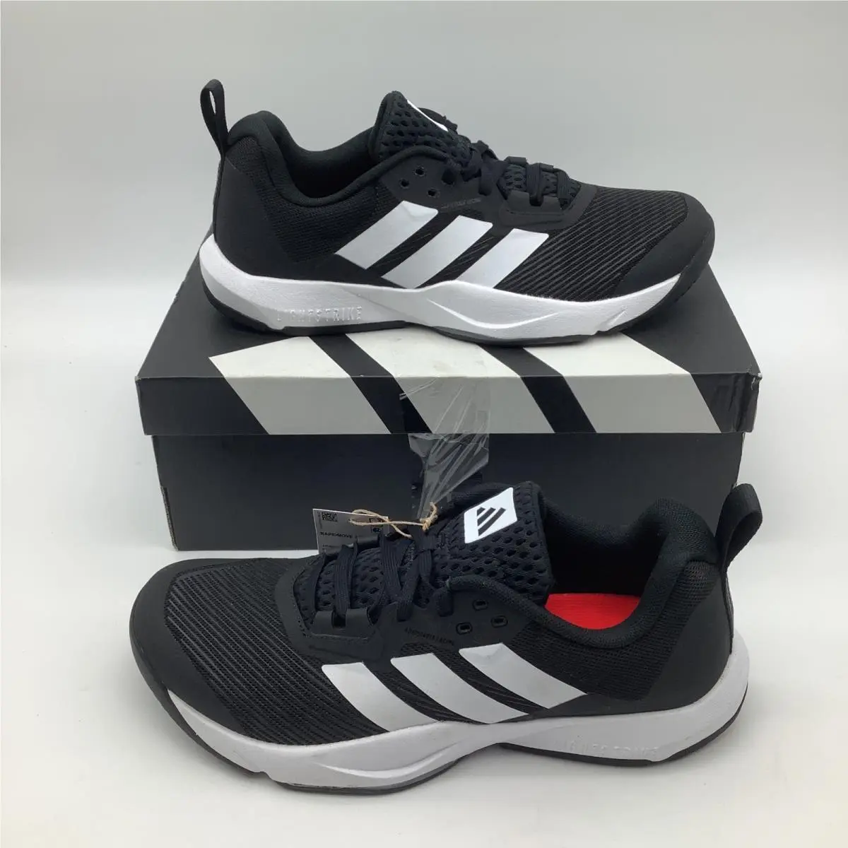 Rapidmove 2 Trainer Mens Black White Training Shoes IH5255 Size 10 by Adidas