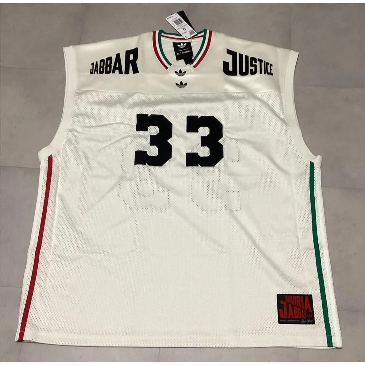 Men`s  Basketball Jersey T-shirt x Willy Chavarria Off White JV6410 Szm by Adidas