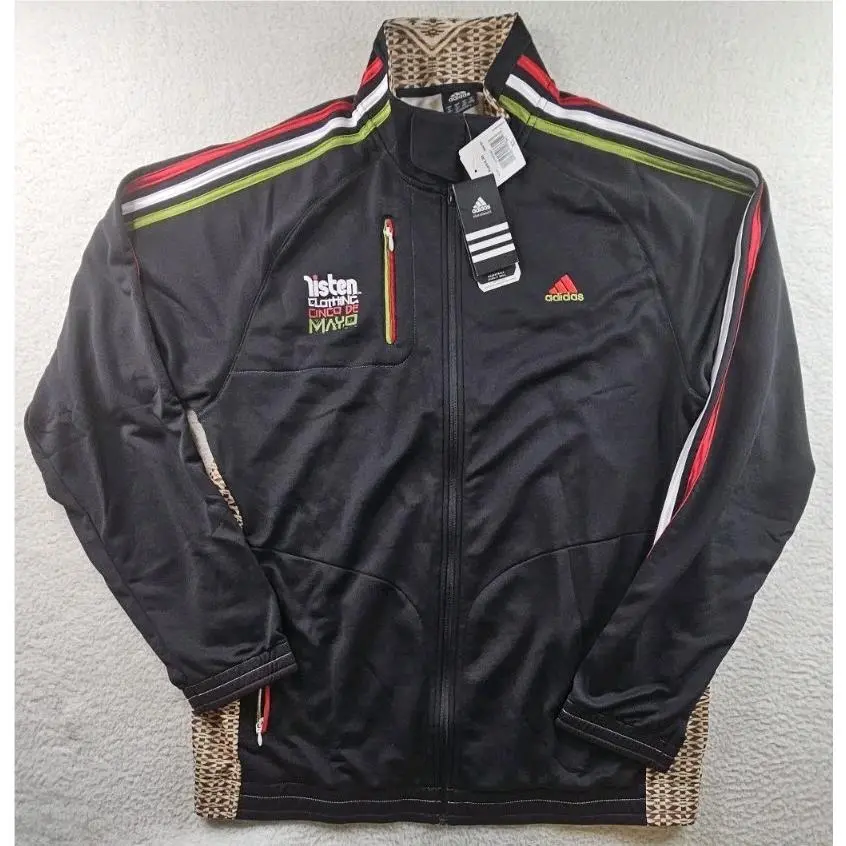 Mens XL Hispanic Celebration Cinco De Mayo Heritage Full-zip Track Jacket by Adidas