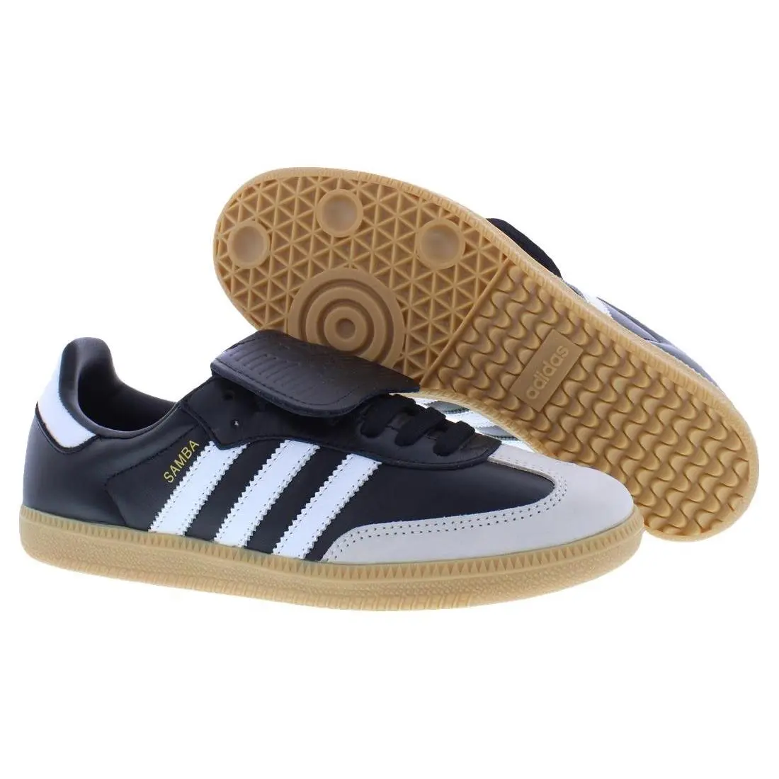 Adidas Samba Long Tongue Leather Womens Shoes Size 5.5 Color: Core Black/white