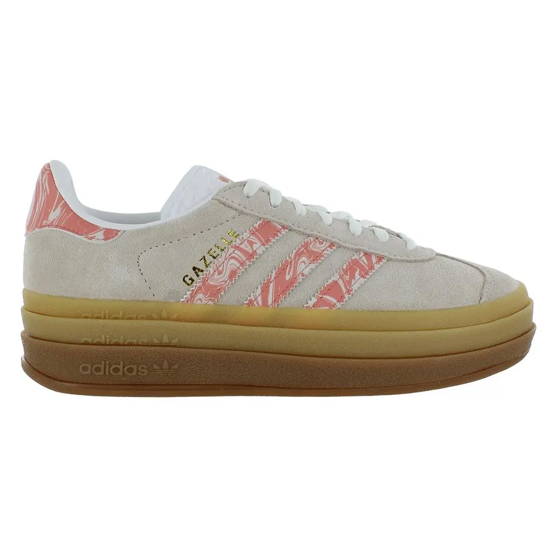 Gazelle Bold Womens Shoes Size 7 Color: Grey/orange/brown by Adidas