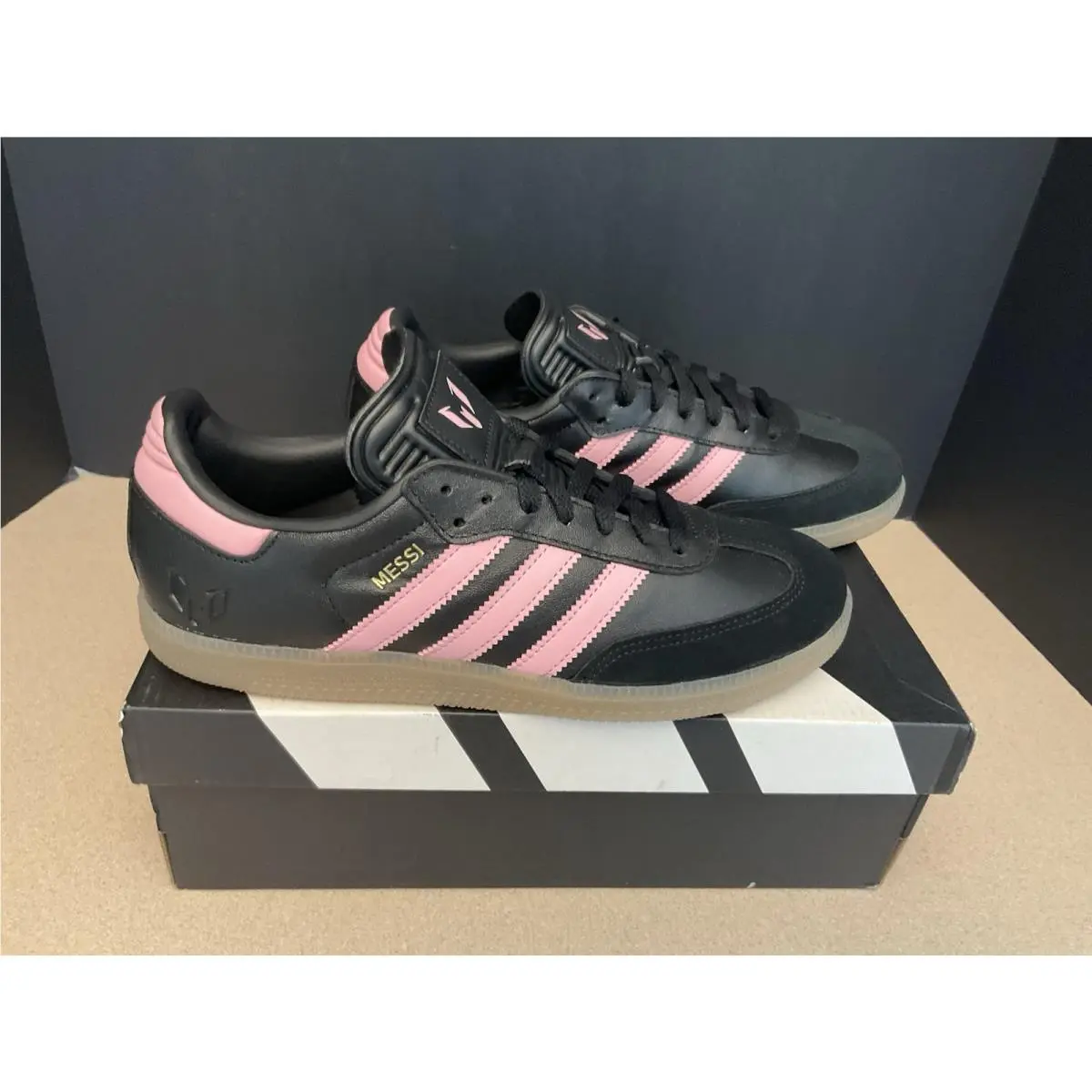 Samba Messi Black/light Pink/gum Shoes. Men’s 7.5. Women’s 8.5. Nice by Adidas