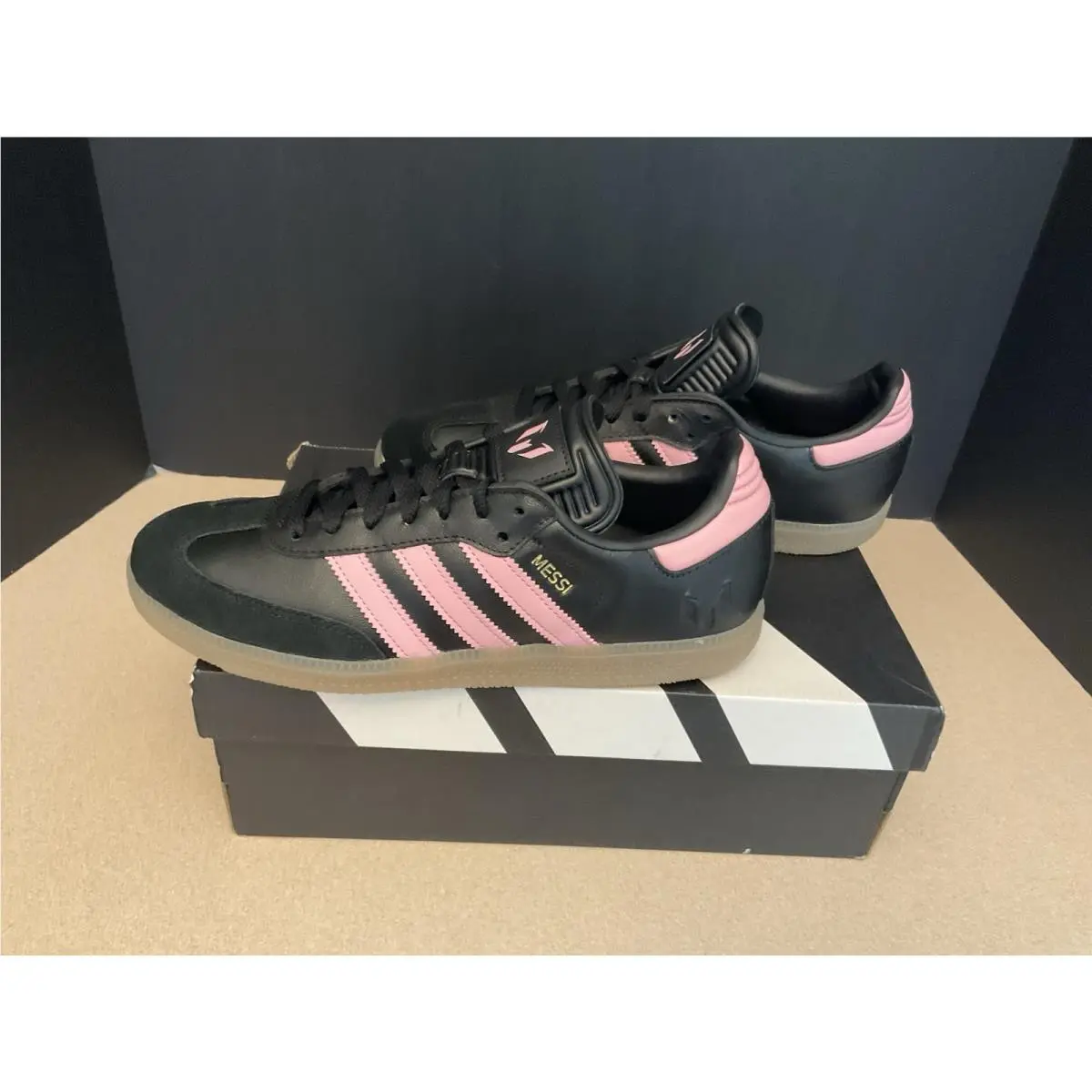 Adidas shoes - Adidas Samba Messi - Samba Messi - Black/Pink 4