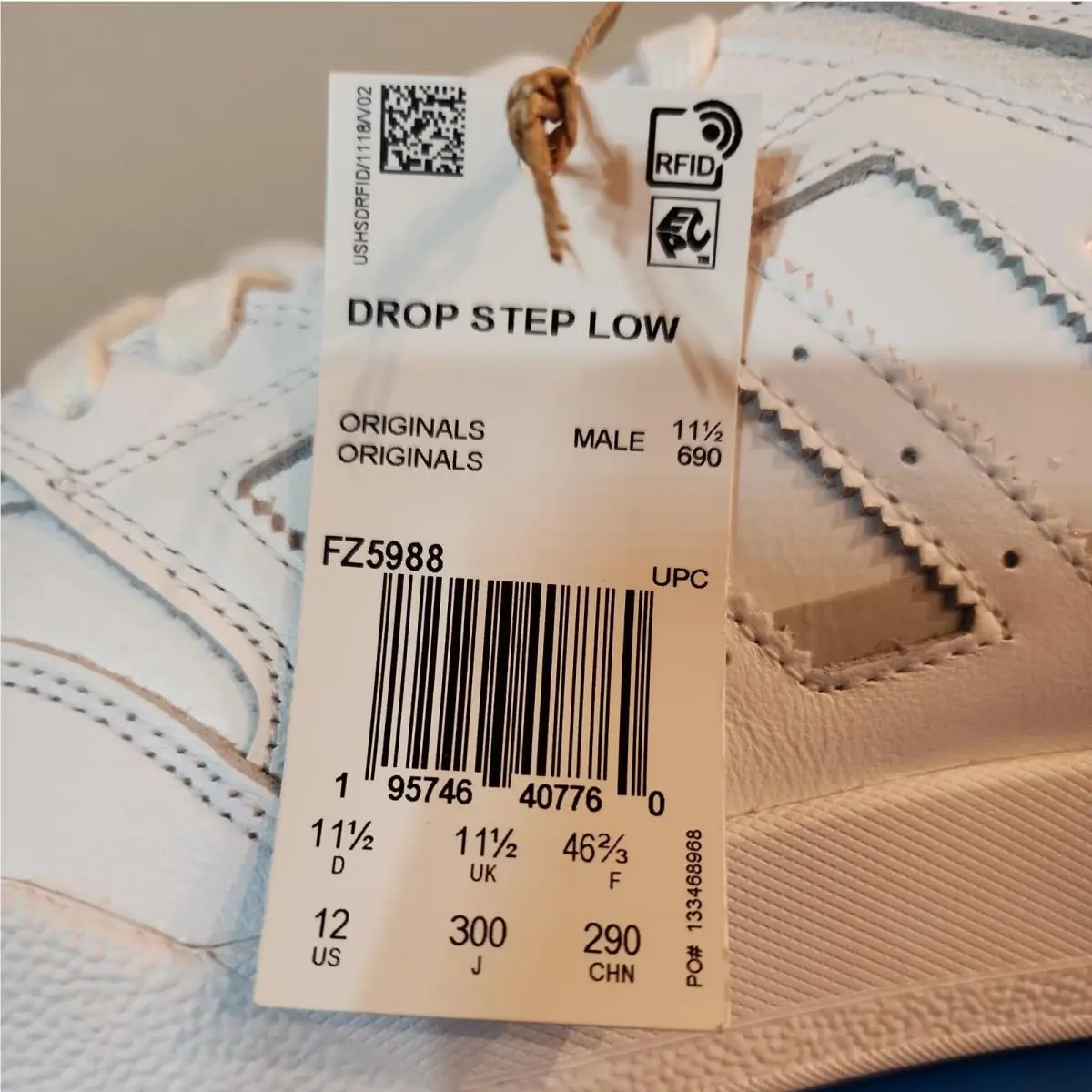 Adidas shoes - Adidas drop step low - drop step low - White, Manufacturer: ftwwht/ftwht/silvmt 7