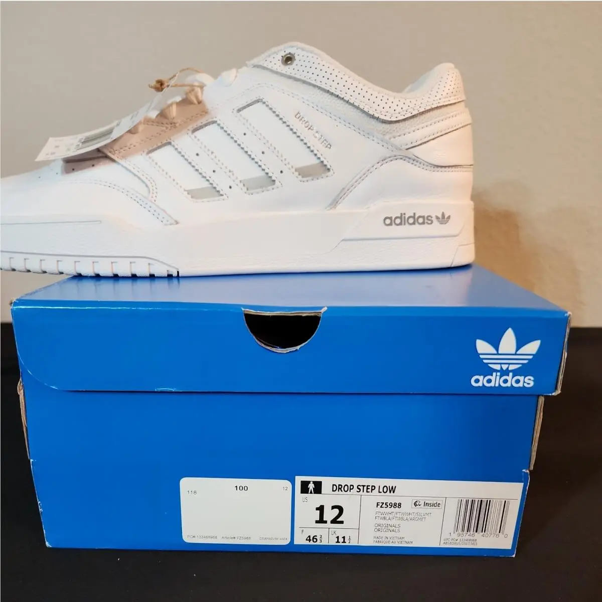 Adidas shoes - Adidas drop step low - drop step low - White, Manufacturer: ftwwht/ftwht/silvmt 6