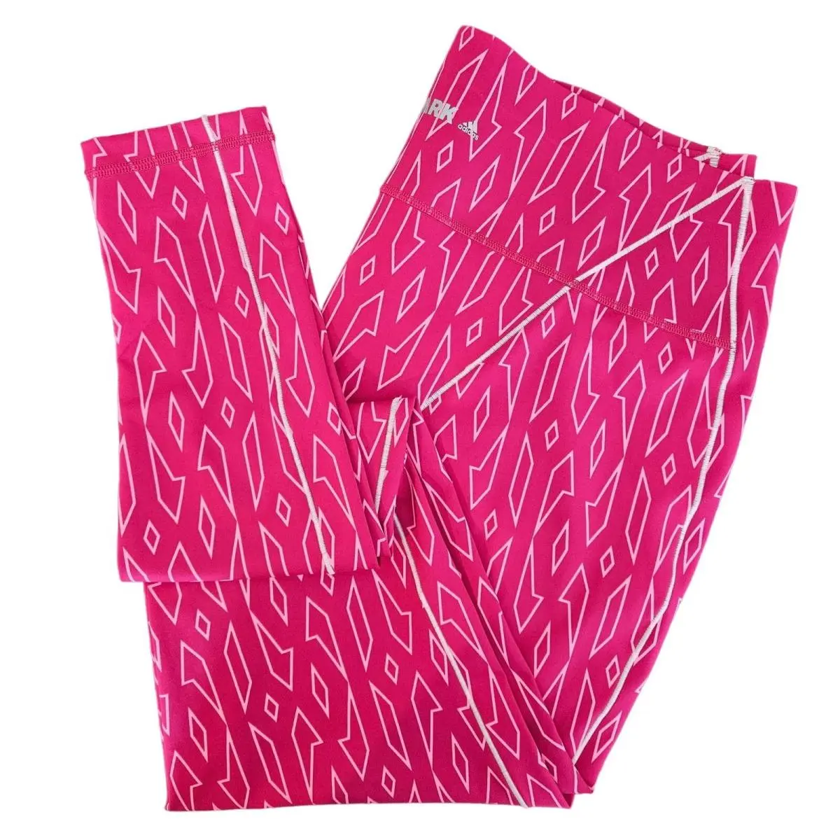 Adidas Ivy Park Beyonce Hot Pink Monogram Workout Leggings Plus Size 2X