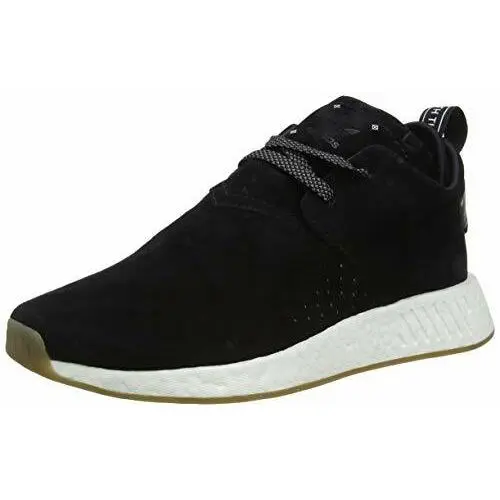 Originals Men`s NMD_C2 Suede Black/white Sz 8.5 BY3011 Fashion Shoe by Adidas