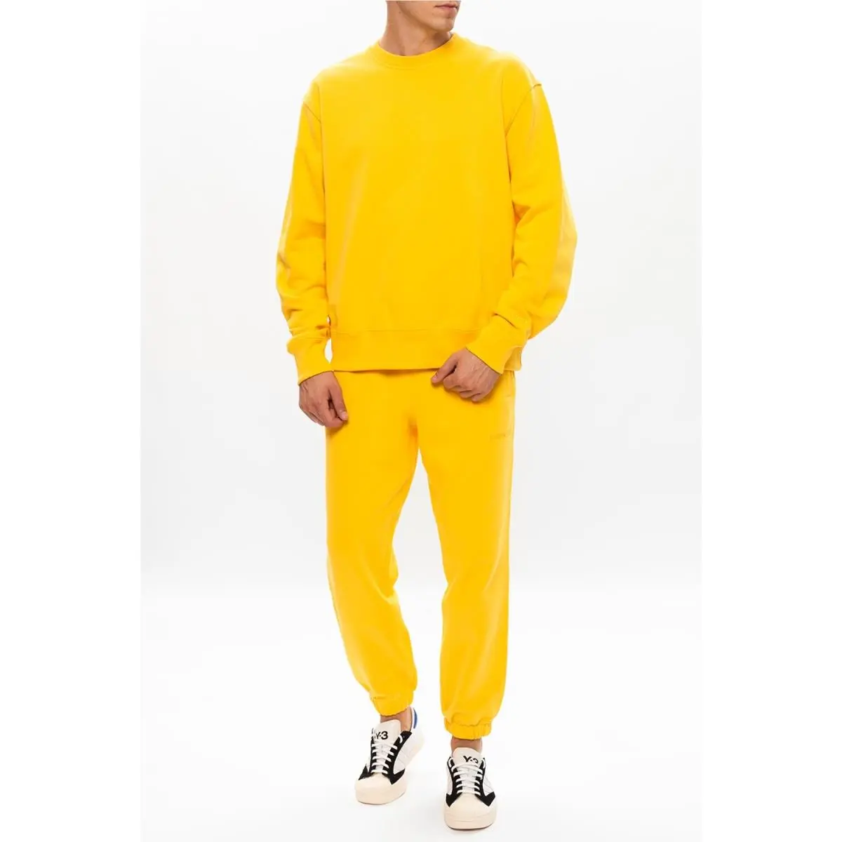 Pharrell Williams x  273570 Mens Basics Crew Bold Gold Size 2XS by Adidas