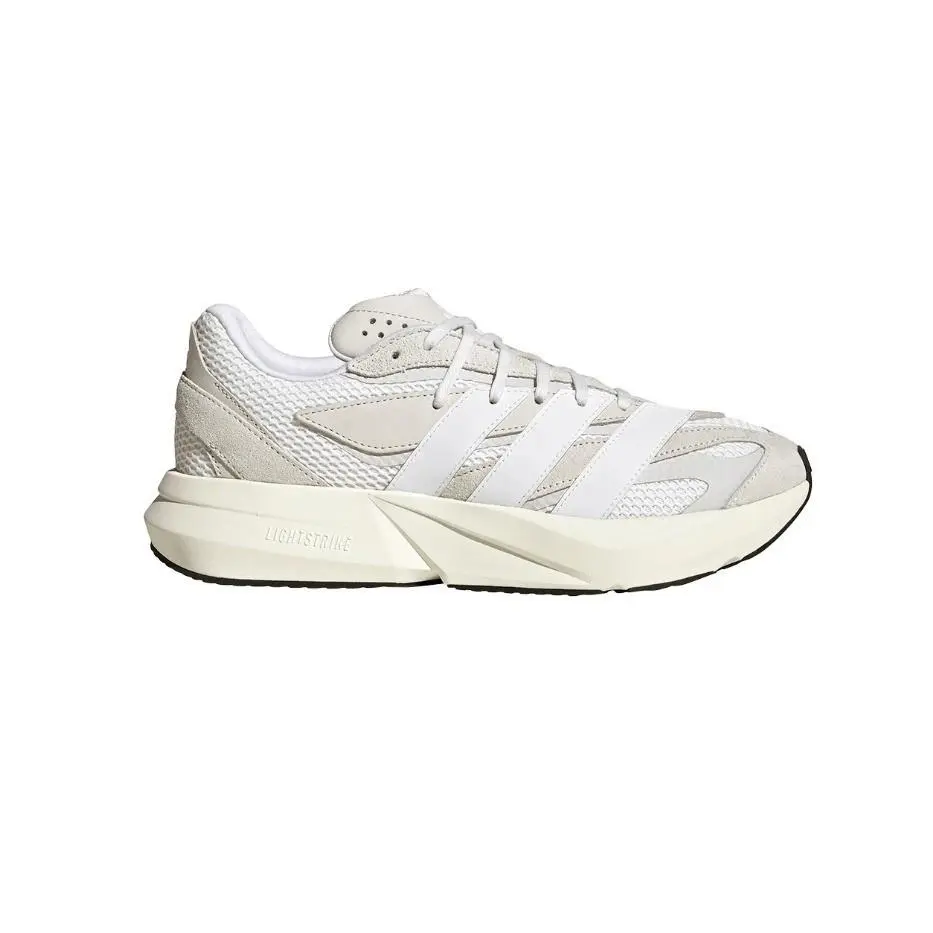 Lightblaze Mens Running Shoes Crystal White Grey JH6942 Size 8 by Adidas