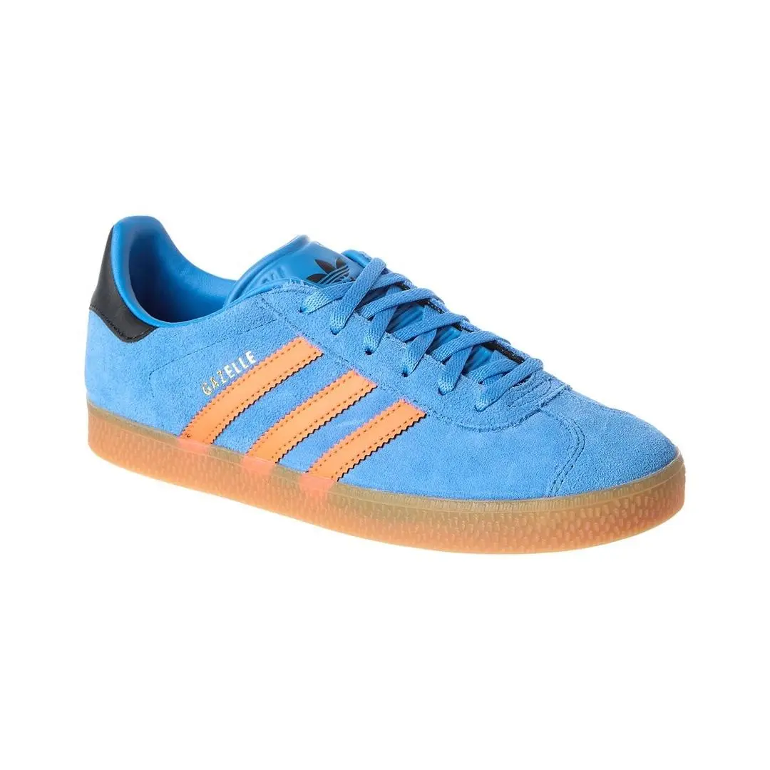 Kids Gazelle Suede Sneaker Blue 38 by Adidas