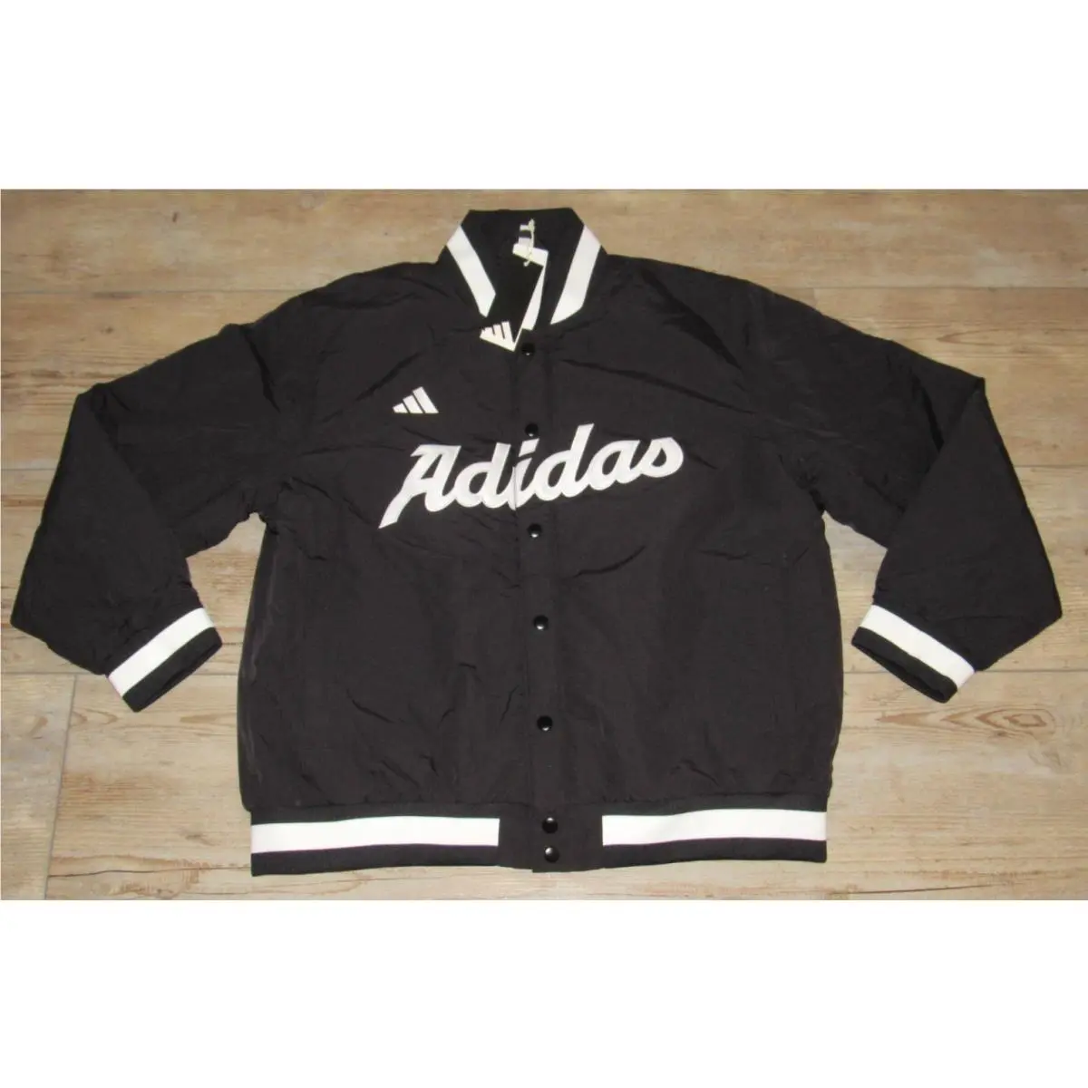 Black Varsity Dugout Collection Coaches Jacket KD2036 Size Men Large by Adidas