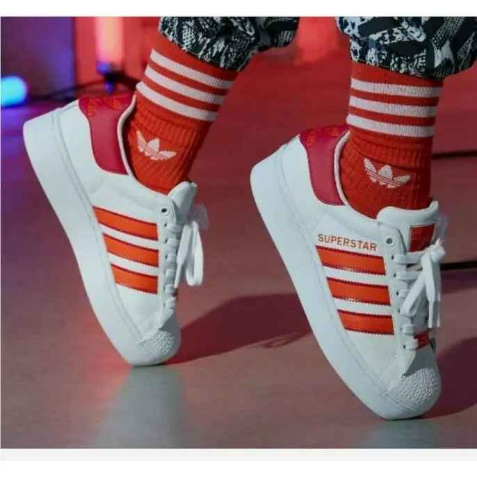 Originals Superstar Bold Women`s Casual Lifestyle Shoes H69045 Size 7 by Adidas