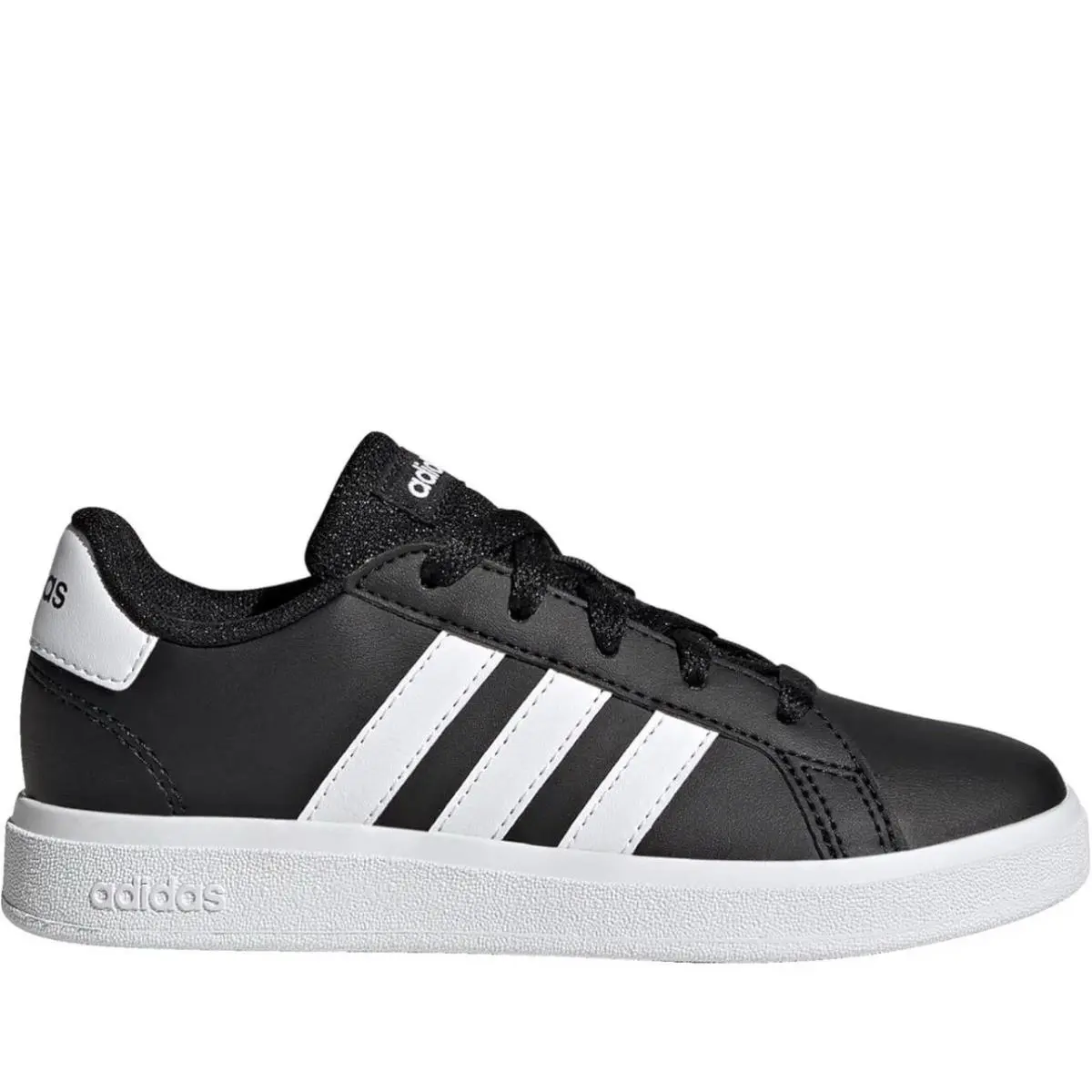 Grand Court 2.0 Kids Sneaker GW6503 Black White Size 7 by Adidas