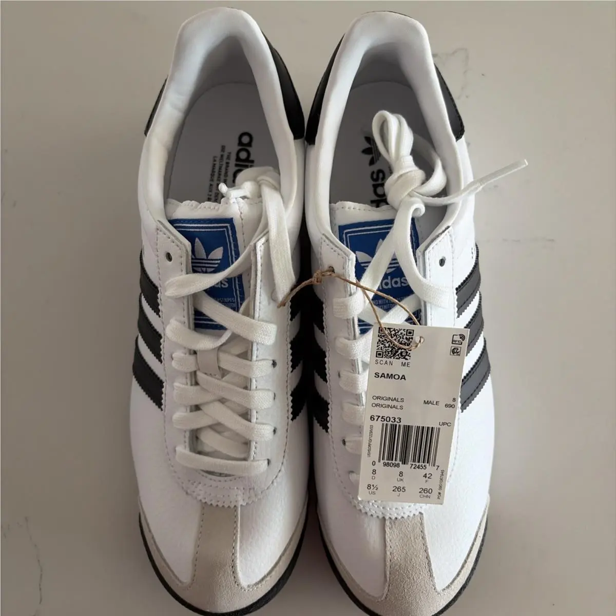 Adidas shoes - adidas Samoa - Samoa - White/Black (UPC: 0098098724557) 1