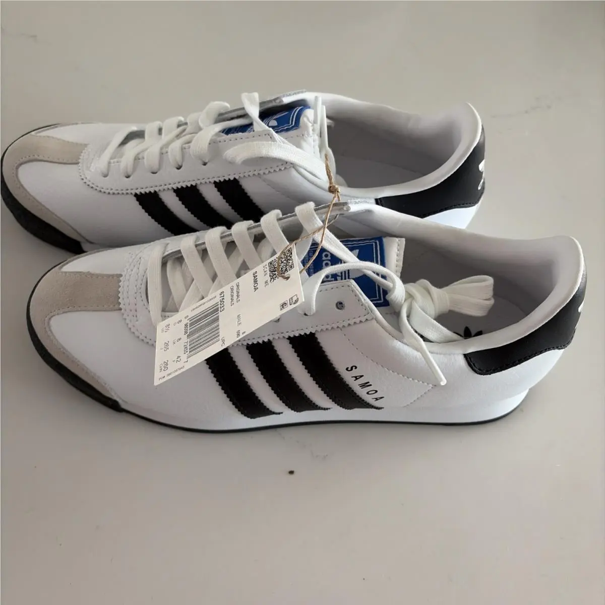 Adidas shoes - adidas Samoa - Samoa - White/Black (UPC: 0098098724557) 2