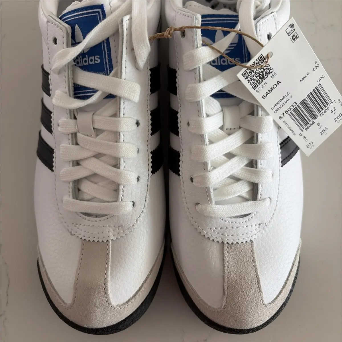 Adidas shoes - adidas Samoa - Samoa - White/Black (UPC: 0098098724557) 4